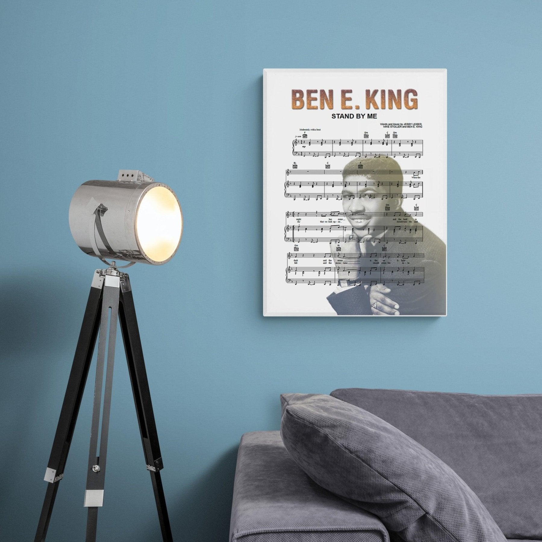 Ben E. King • Stand By Me Song Lyric Print - 98typesMusic