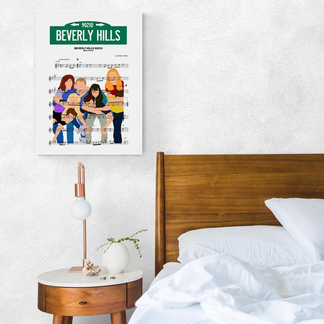 BEVERLY HILLS 90210 Main Theme Poster - 98typesMusic