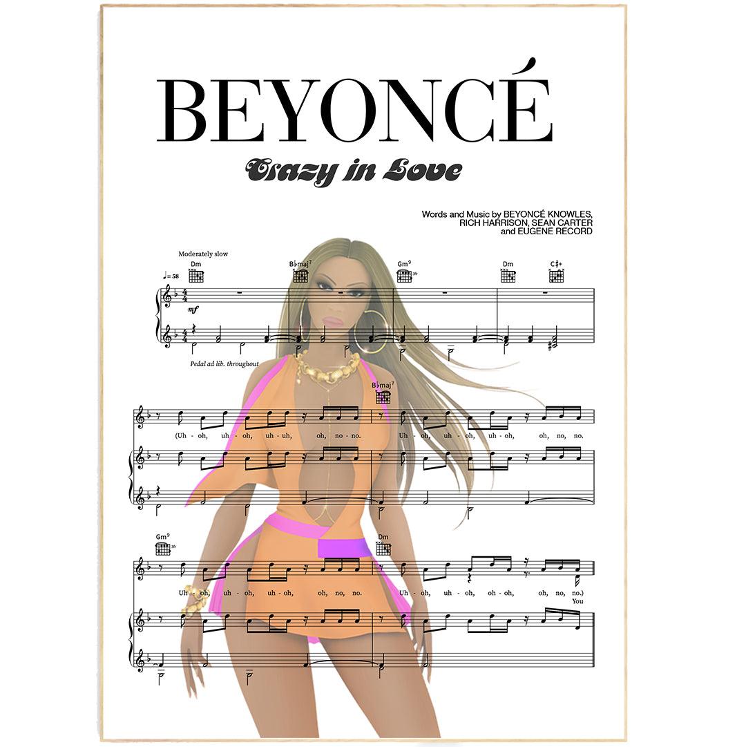 Beyonce - CRAZY IN LOVE Poster - 98typesMusic