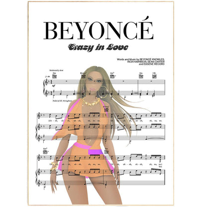 Beyonce - CRAZY IN LOVE Poster - 98typesMusic
