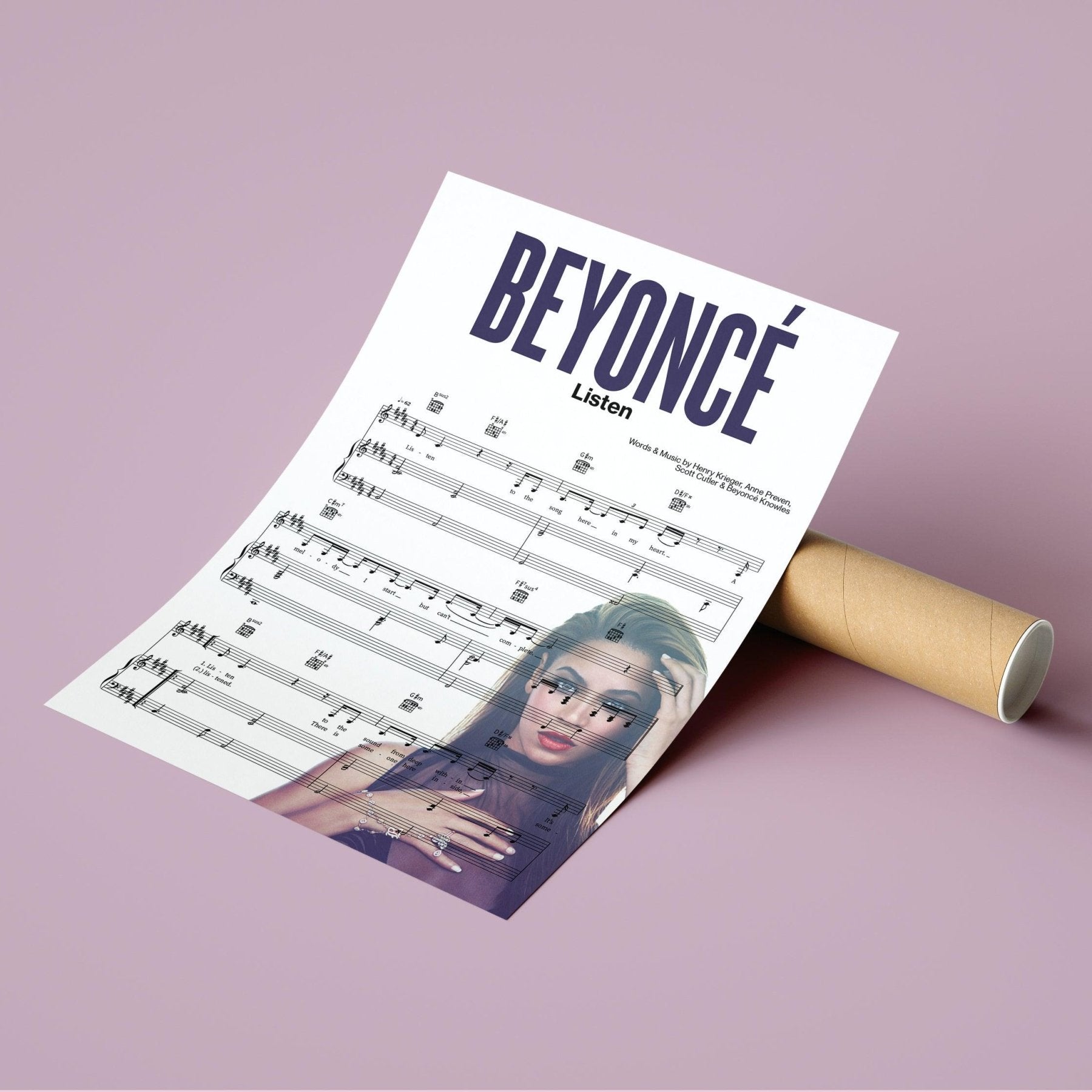 Beyonce - Lisen Poster - 98typesMusic