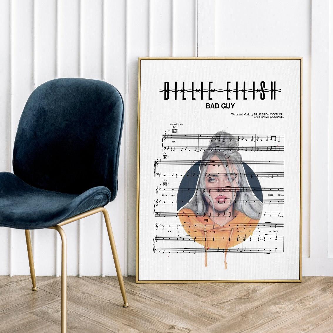 Billie Eilish - Bad guy Poster - 98typesMusic