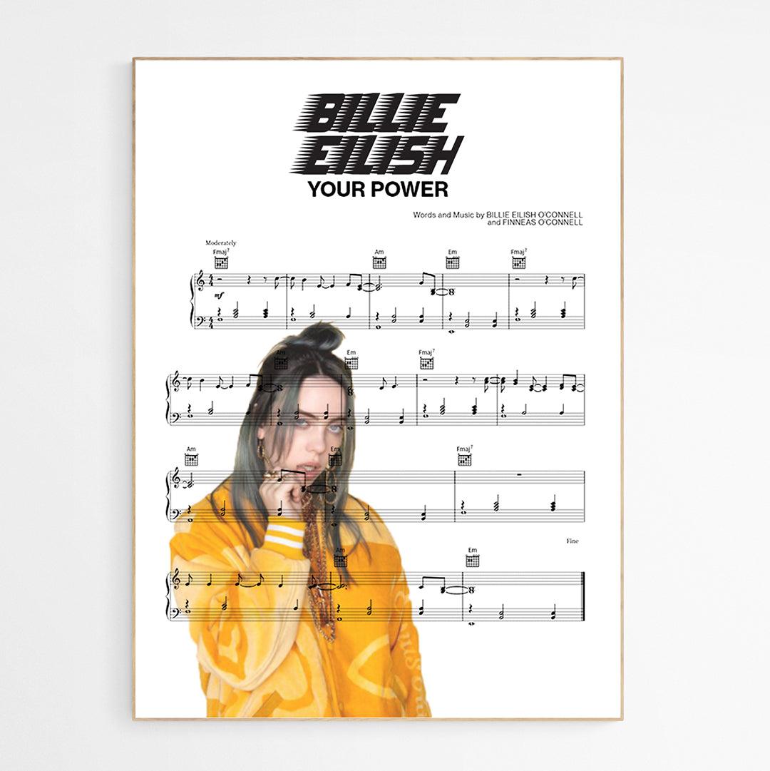 Billie Eilish - Your Power Print - 98typesMusic
