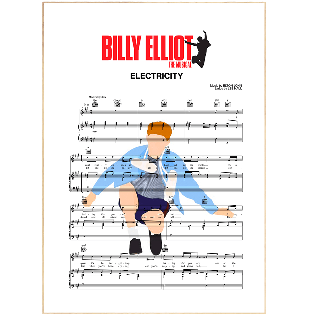 Billy Elliot Electricity Poster - 98typesMusic