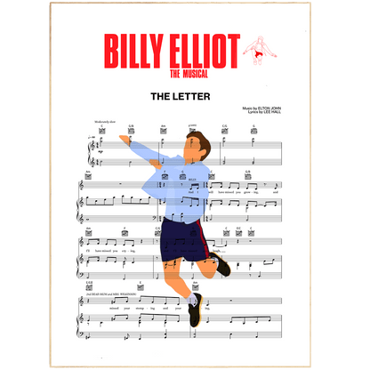 Billy Elliot - THE LETTER Poster - 98typesMusic