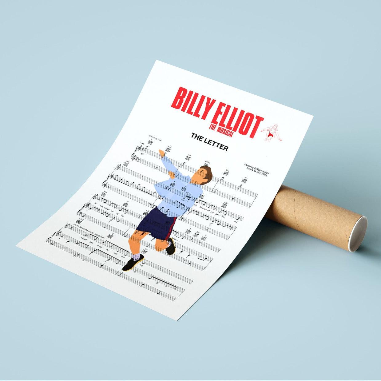 Billy Elliot - THE LETTER Poster - 98typesMusic