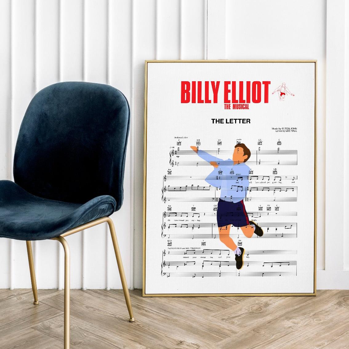 Billy Elliot - THE LETTER Poster - 98typesMusic