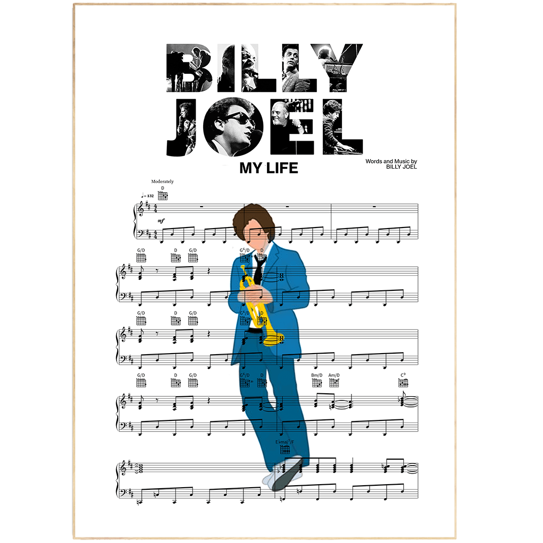 Billy Joel - MY LIFE Poster - 98typesMusic