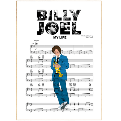Billy Joel - MY LIFE Poster - 98typesMusic