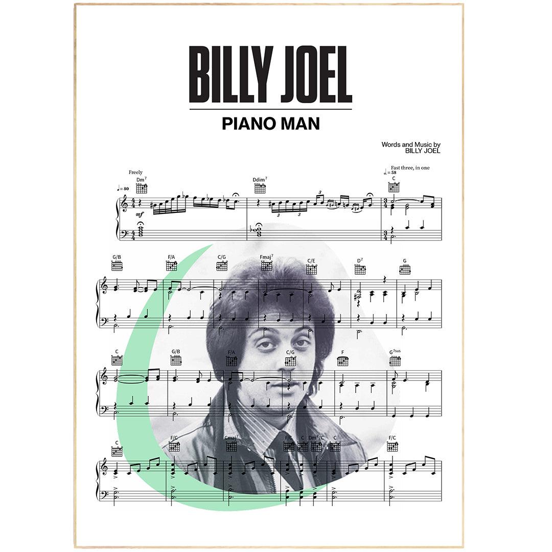 Billy Joel - Piano Man Poster - 98typesMusic