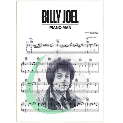 Billy Joel - Piano Man Poster - 98typesMusic