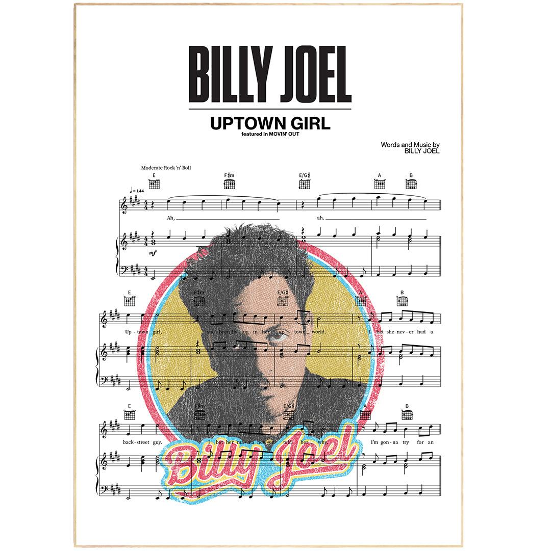 Billy Joel - Uptown Girl Poster - 98typesMusic
