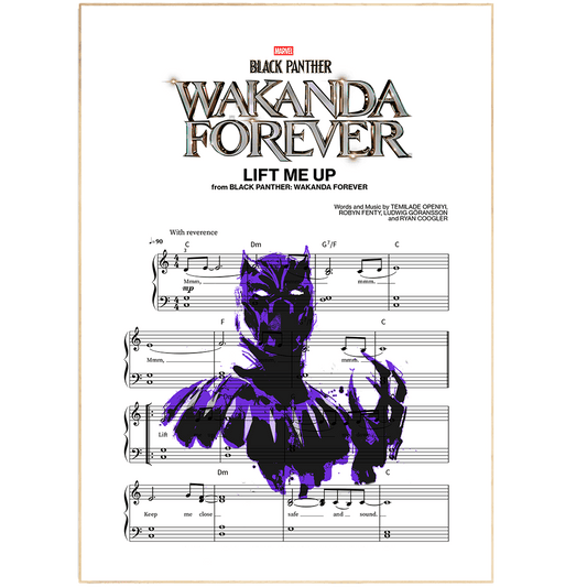Black Panther by Rianna - LIFT ME UP Poster - 98typesMusic