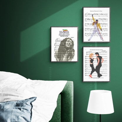 Bob Marley • Waiting in Vain Song Lyric Print - 98typesMusic