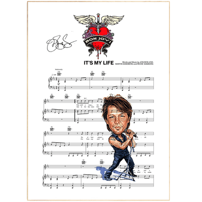 Bon Jovi - It's My Life Poster - 98typesMusic