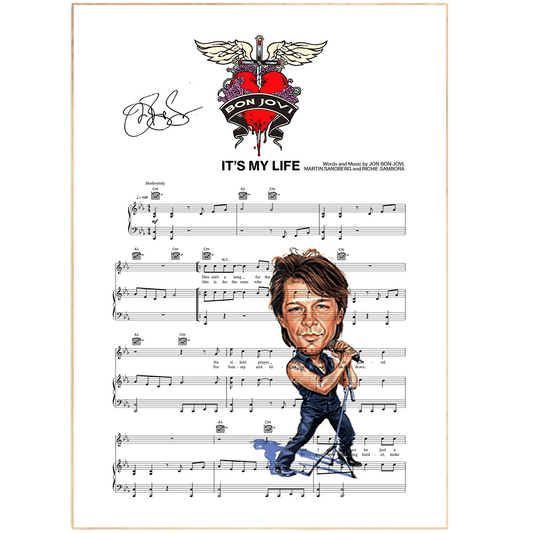 Bon Jovi - It's My Life Poster - 98typesMusic