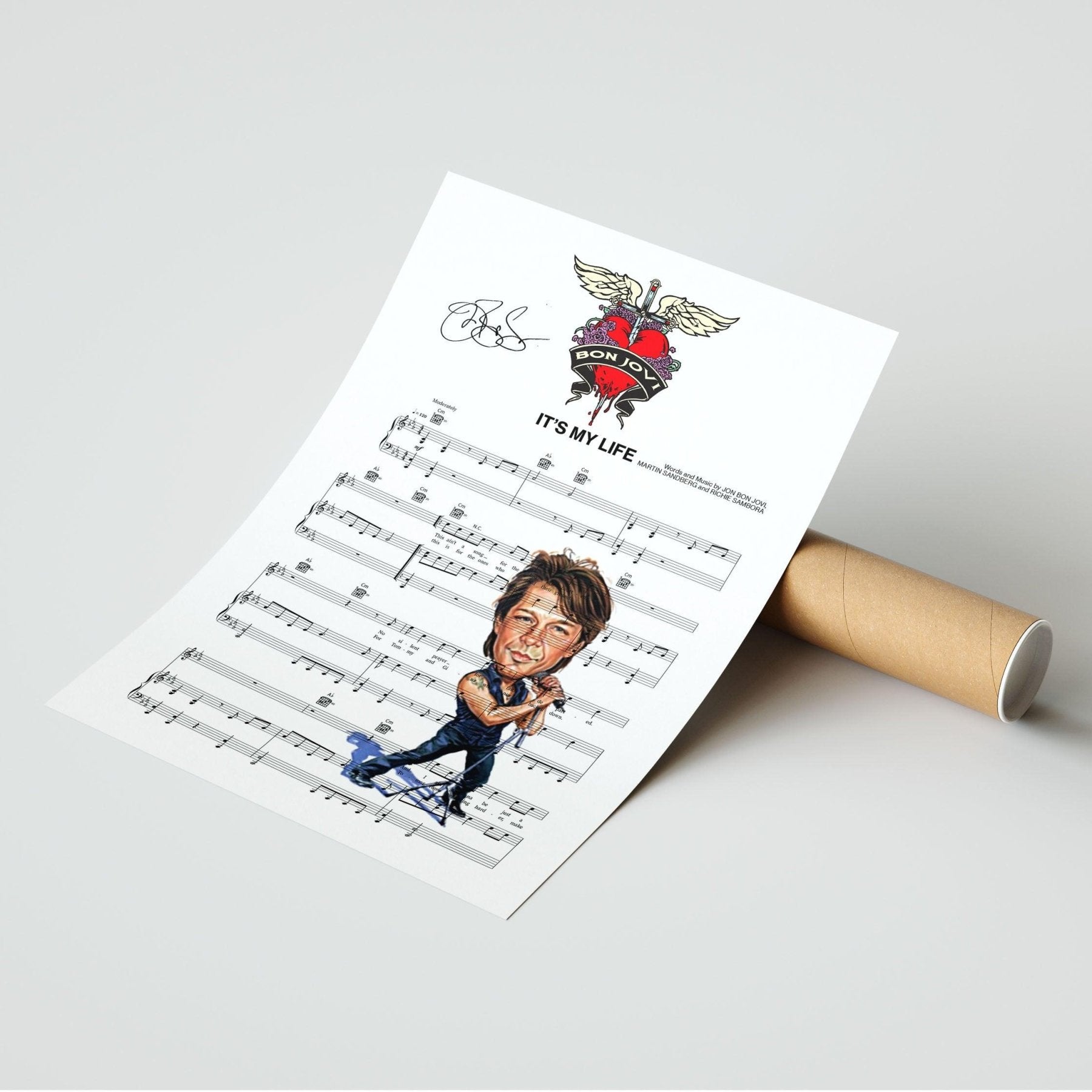 Bon Jovi - It's My Life Poster - 98typesMusic