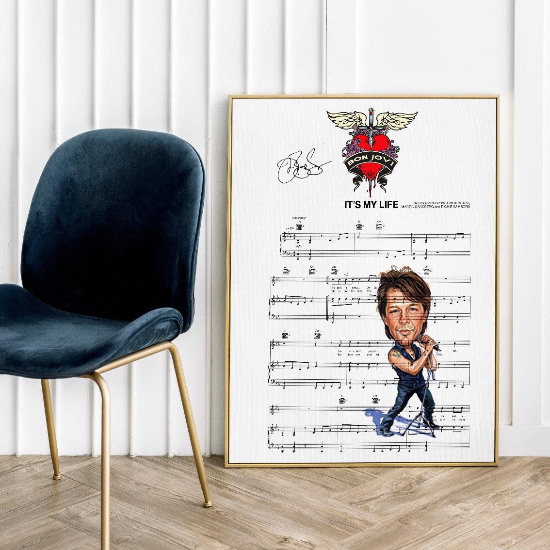 Bon Jovi - It's My Life Poster - 98typesMusic