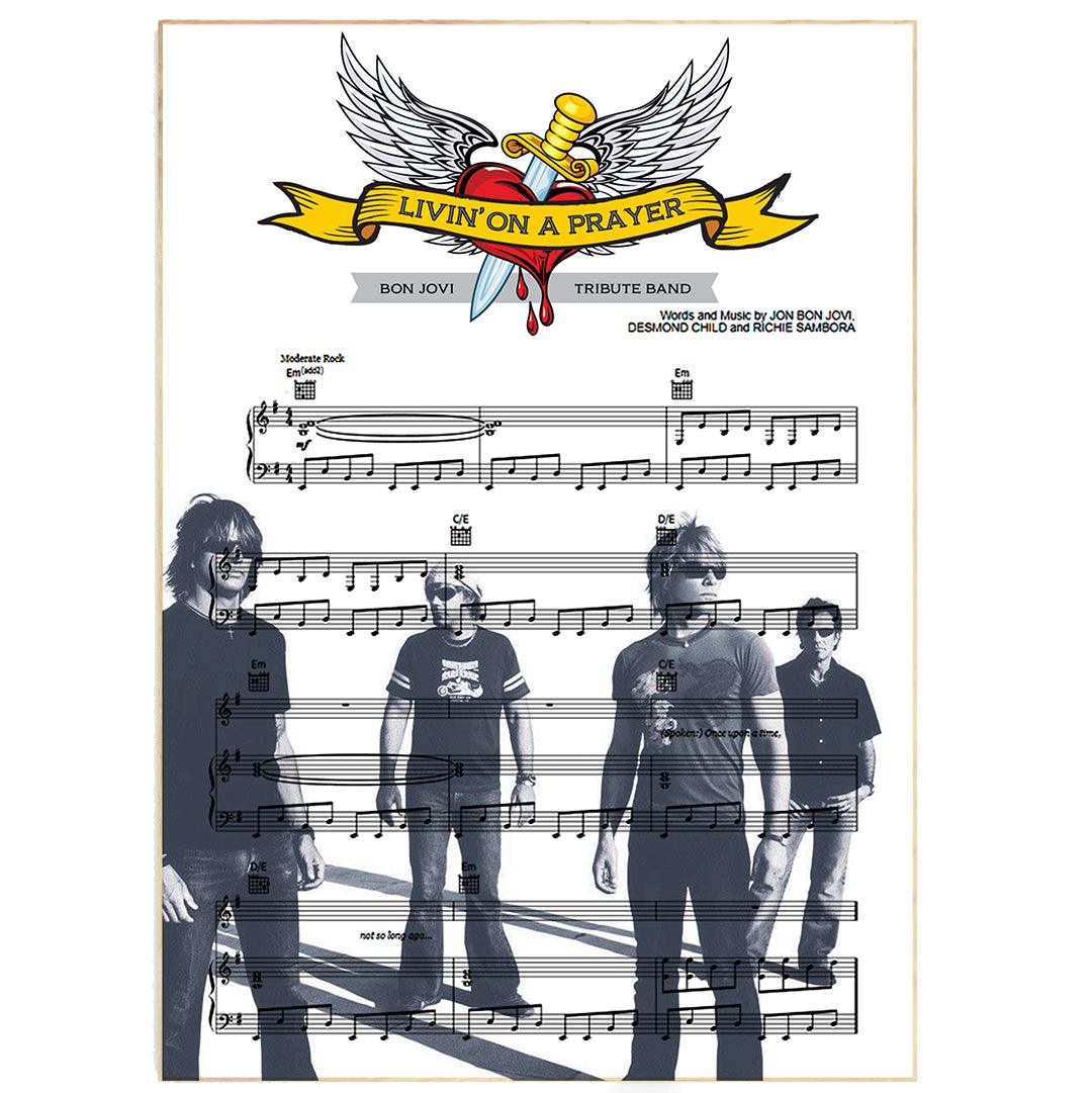 Bon Jovi - Livin' On A Prayer Poster - 98typesMusic