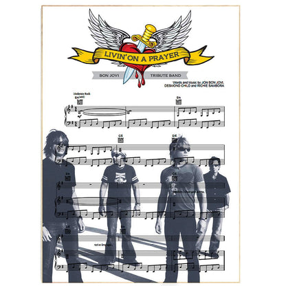 Bon Jovi - Livin' On A Prayer Poster - 98typesMusic