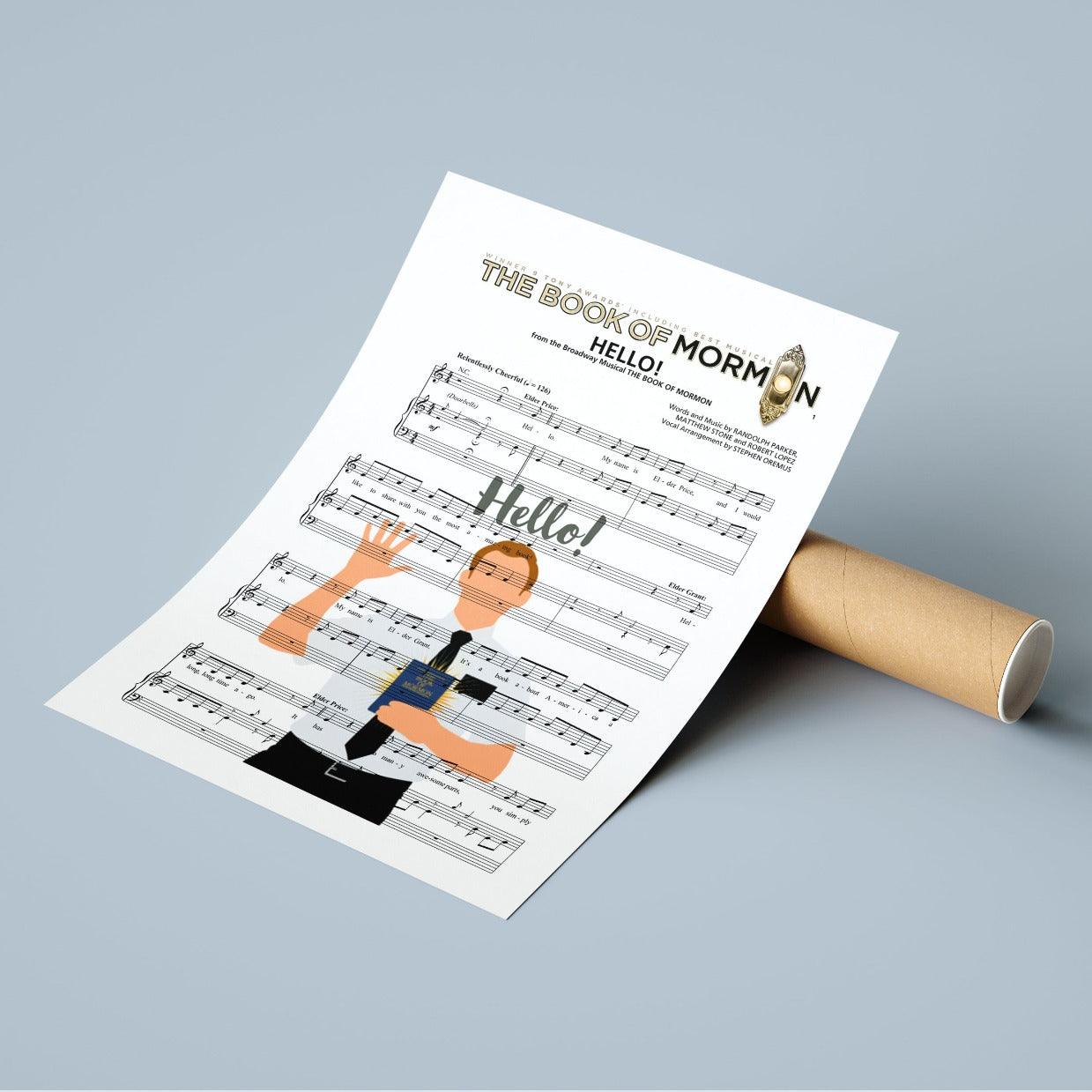 Book of Mormon Musical - Hello Poster - 98typesMusic