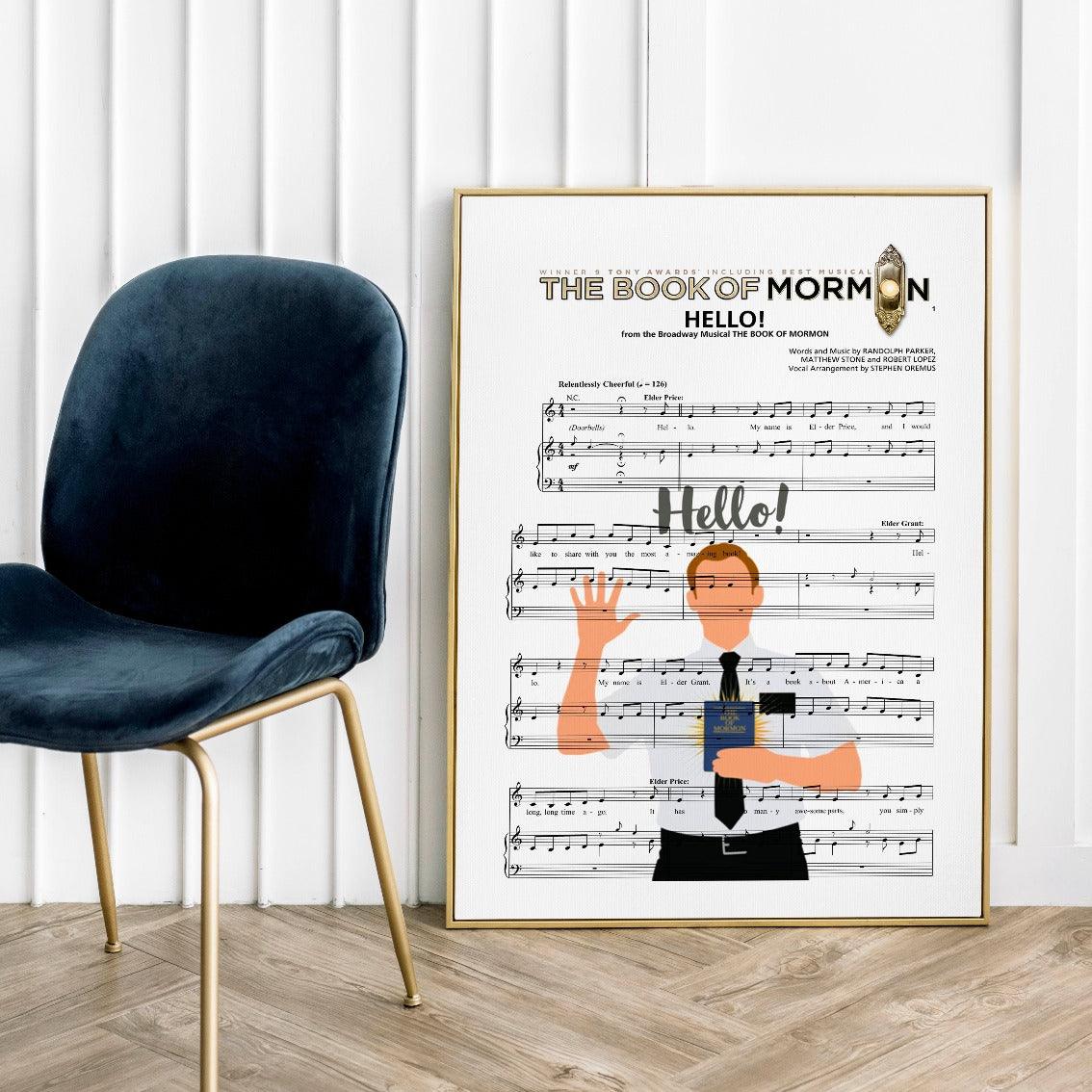 Book of Mormon Musical - Hello Poster - 98typesMusic