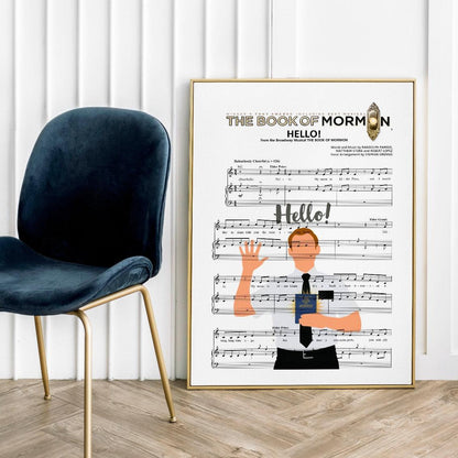Book of Mormon Musical - Hello Poster - 98typesMusic