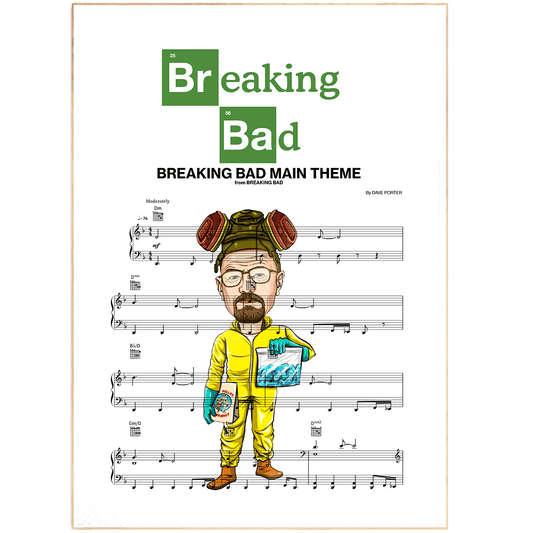 BREAKING BAD Main Theme Poster - 98typesMusic