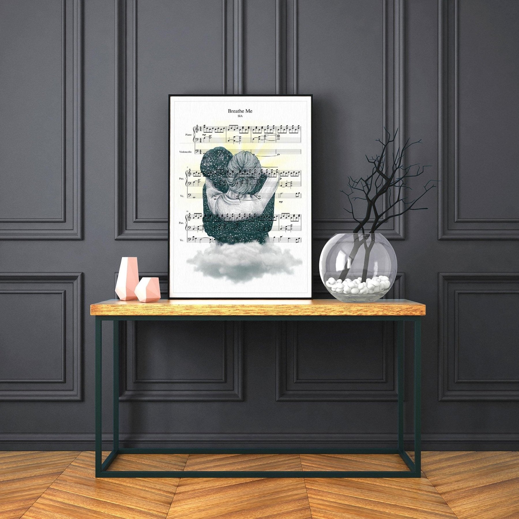 Breathe Me Sia Print | Sheet Music Wall Art - 98typesMusic