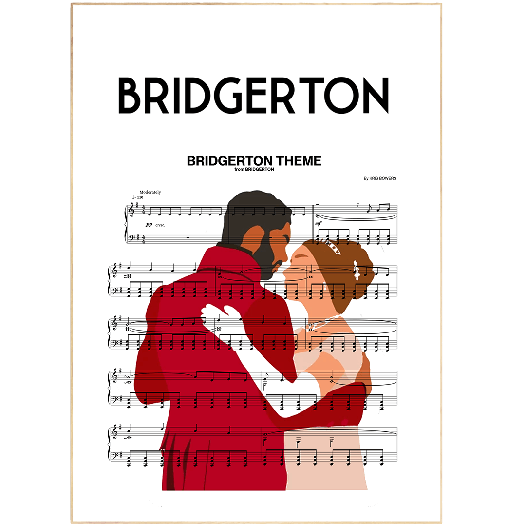 Bridgerton Main Theme Poster - 98typesMusic