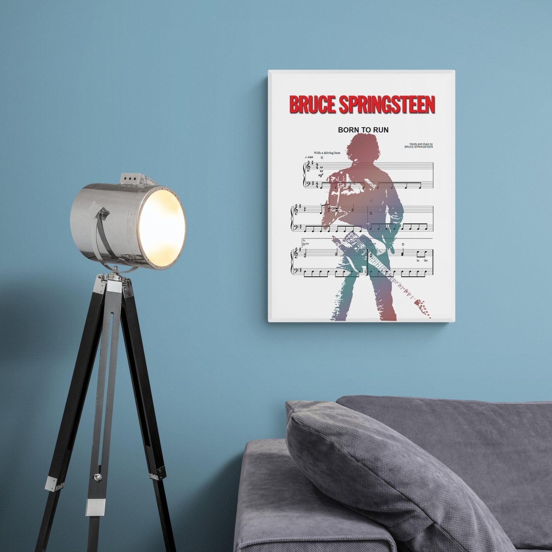 Bruce Springsteen • Born to Run Song Lyric Print - 98typesMusic