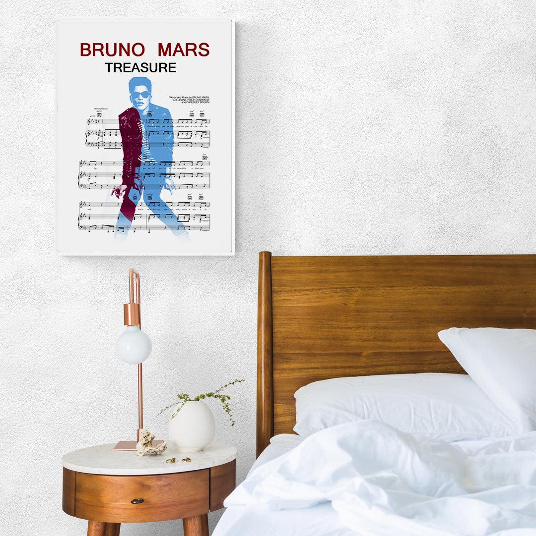 Bruno Mars - Treasure Poster - 98typesMusic