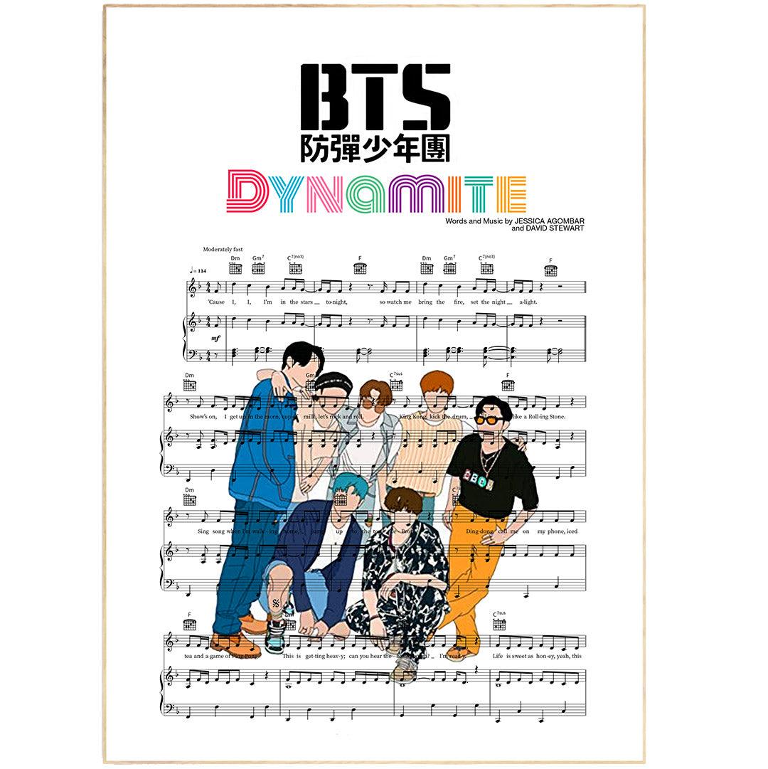 BTS - Dynamite Print - 98typesMusic