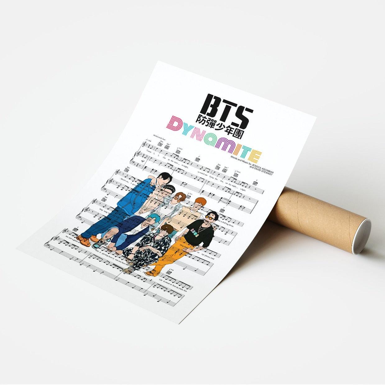 BTS - Dynamite Print - 98typesMusic