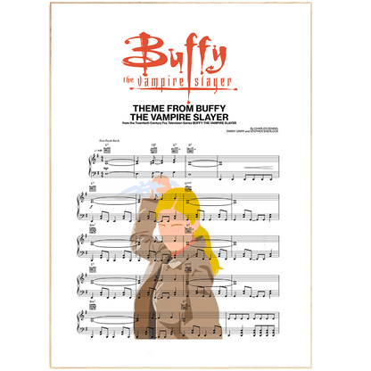 Buffy the Vampire Slayer Main Theme Poster - 98typesMusic