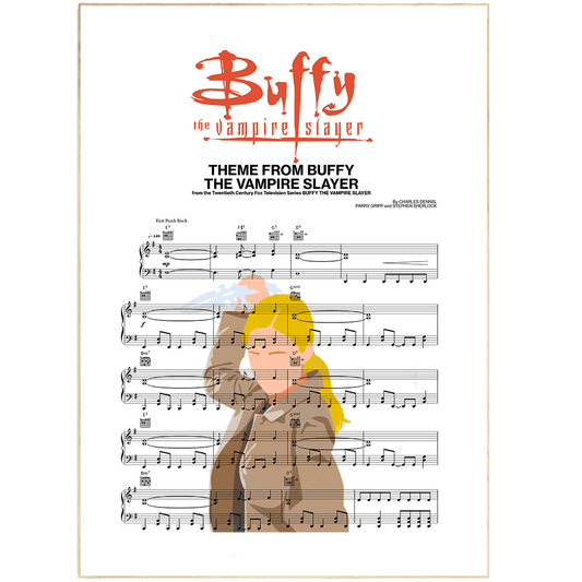 Buffy the Vampire Slayer Main Theme Poster - 98typesMusic
