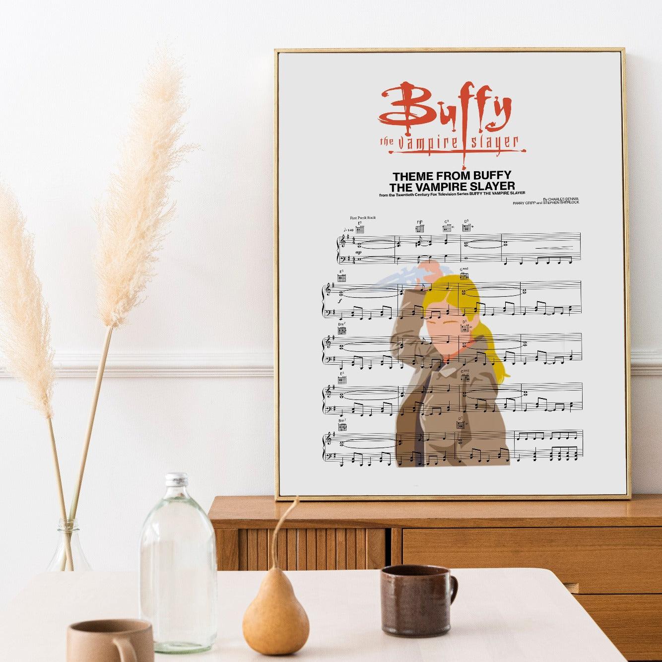 Buffy the Vampire Slayer Main Theme Poster - 98typesMusic