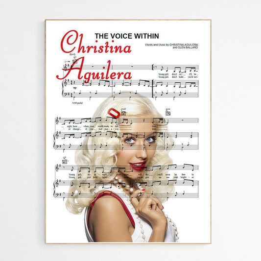 Christina Aguilera - The Voice Within Print - 98typesMusic