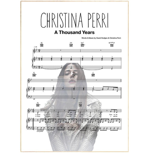 Christina Perri - A Thousand Years Poster - 98typesMusic