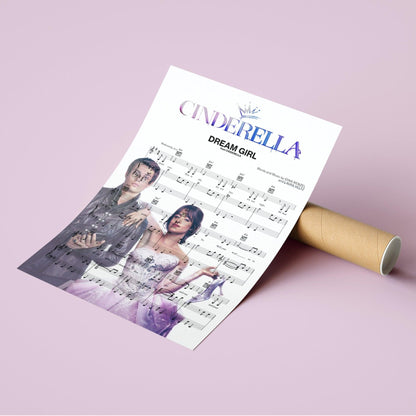 Cinderella - Dream Girl Song Music Print - 98typesMusic