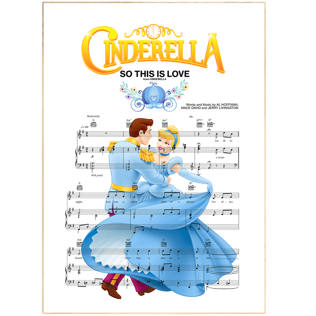 Cinderella - SO THIS IS LOVE Print - 98typesMusic