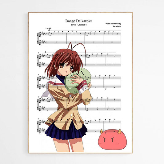 CLANNAD - Dango Daikazoku Print - 98typesMusic