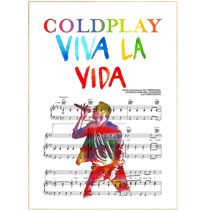 Coldplay - VIVA LA VIDA Poster - 98typesMusic