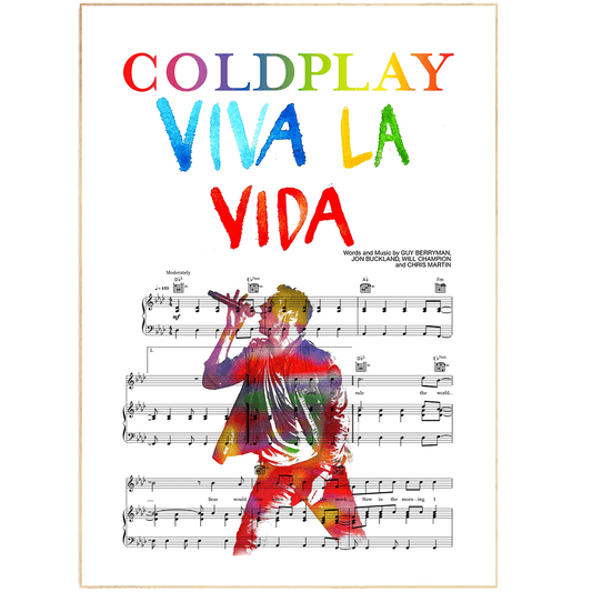 Coldplay - VIVA LA VIDA Poster - 98typesMusic