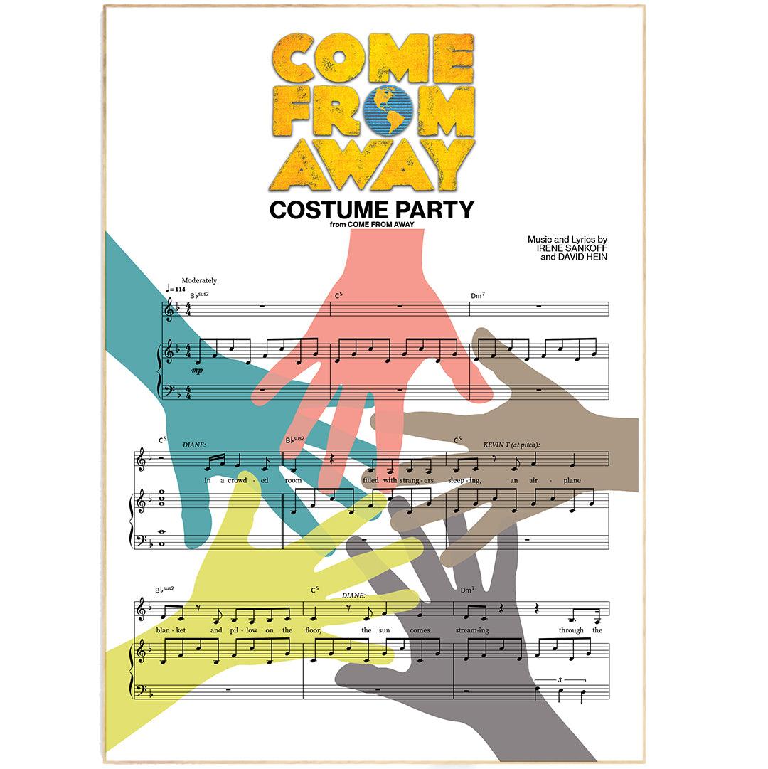 Come From Away - Costume Party Poster - 98typesMusic