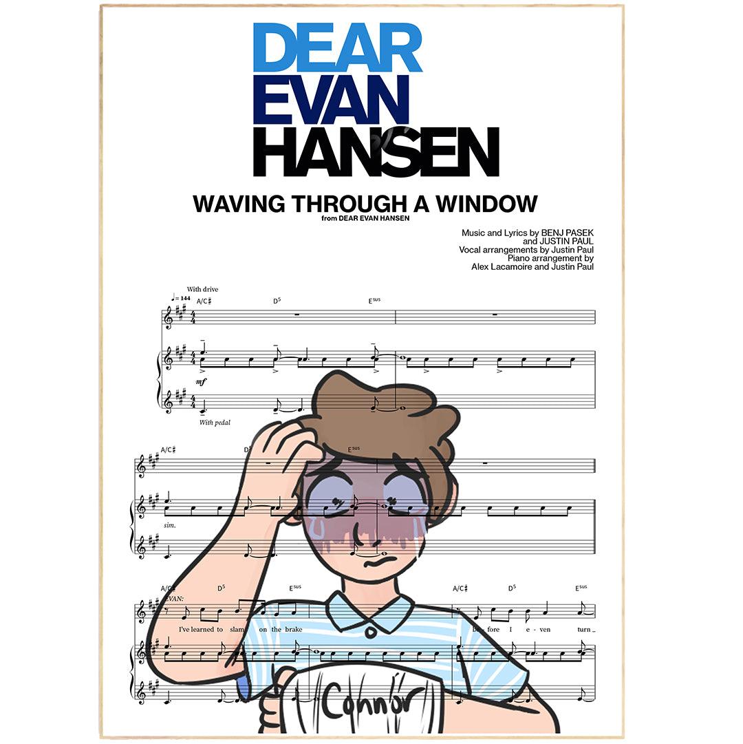 Dear Evan Hansen - WAVING THROUGH A WINDOW Poster - 98typesMusic