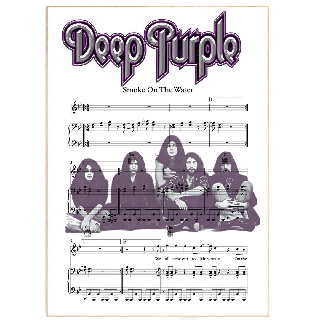 Deep Purple - Smoke on the Water Poster - 98typesMusic