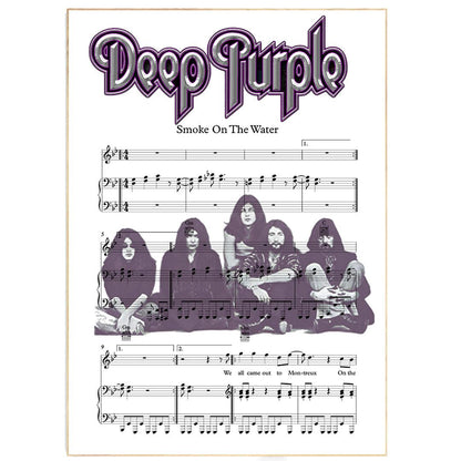 Deep Purple - Smoke on the Water Poster - 98typesMusic