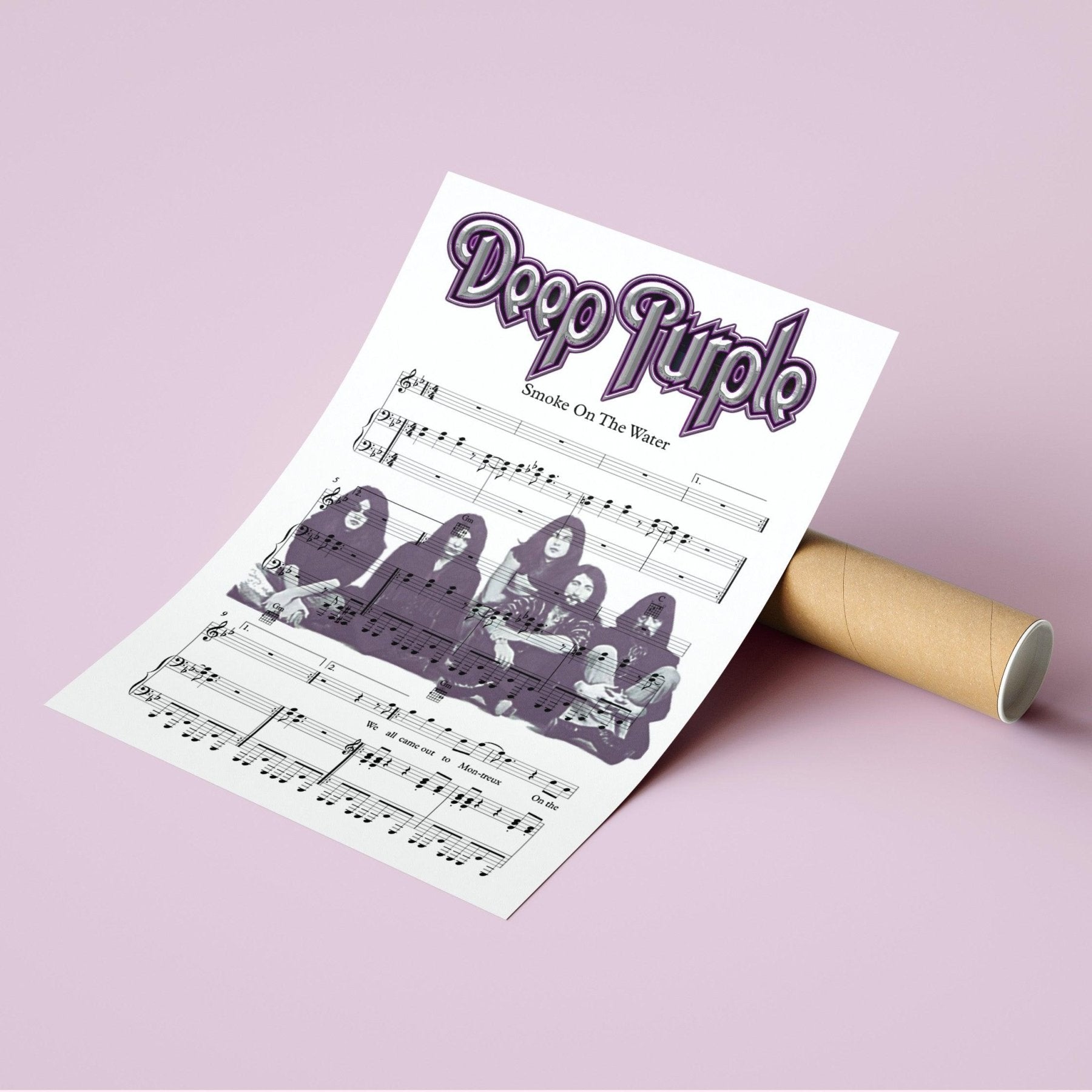 Deep Purple - Smoke on the Water Poster - 98typesMusic