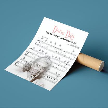 Doris Day - I'll Never Stop Loving You Poster - 98typesMusic
